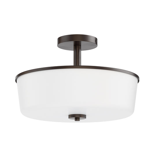 Fuller 3-Light Semi Flush/Pendant Convertible Oil Rubbed Bronze by Maxim Lighting