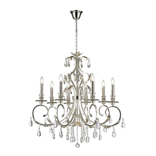 Magnolia Chandelier 8-Light in Chrome 5708CH by StarFire Crystal