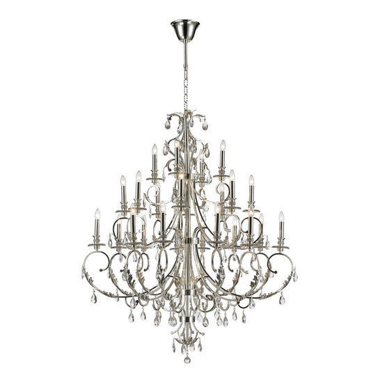 Magnolia Chandelier 24-Light in Chrome 5724CH by StarFire Crystal