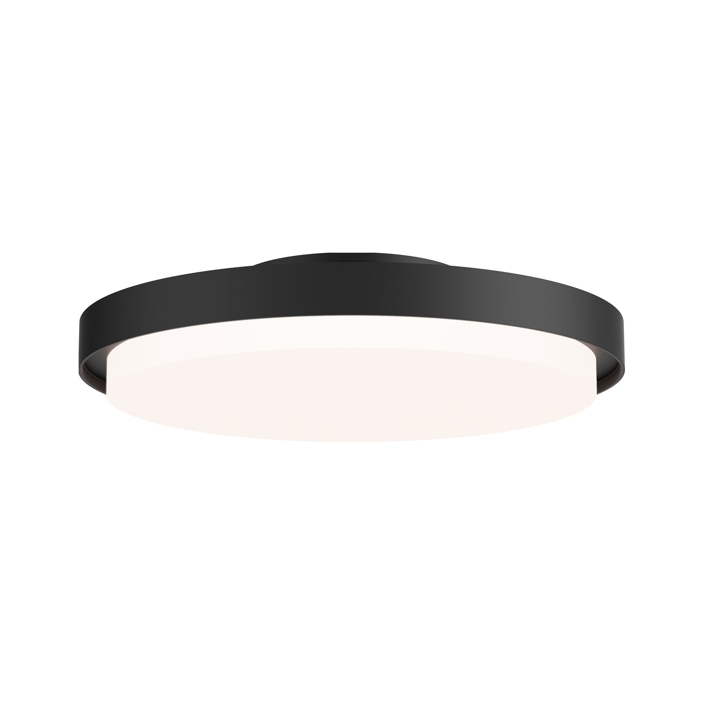 Float 12" LED Flush Mount Black by Maxim Lighting