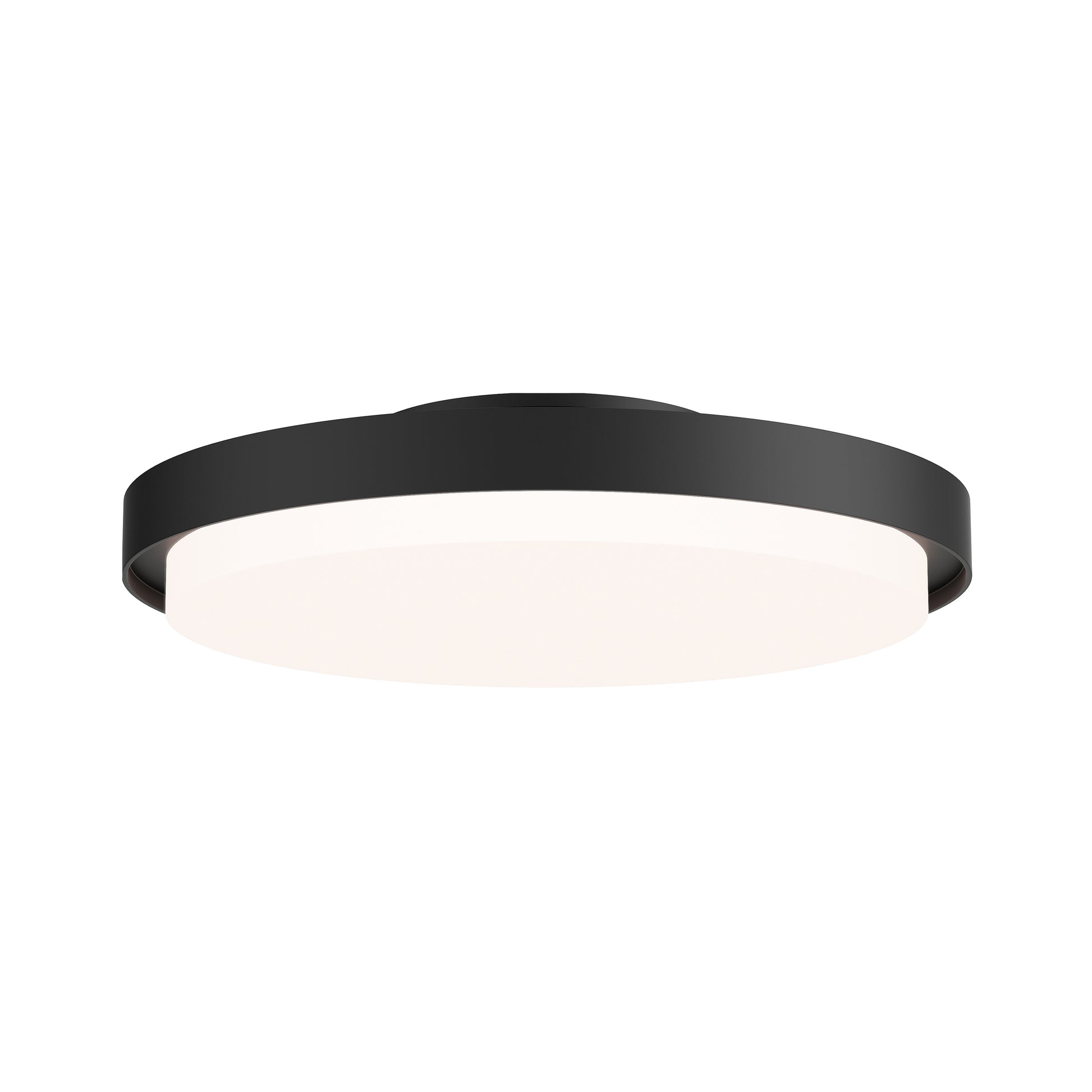 Float 12" LED Flush Mount Black by Maxim Lighting