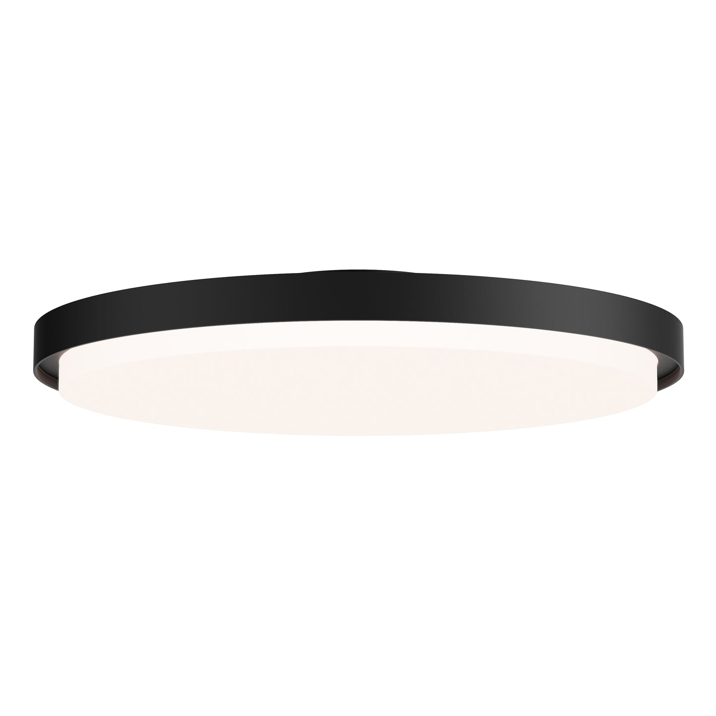 Float 16" LED Flush Mount Black by Maxim Lighting