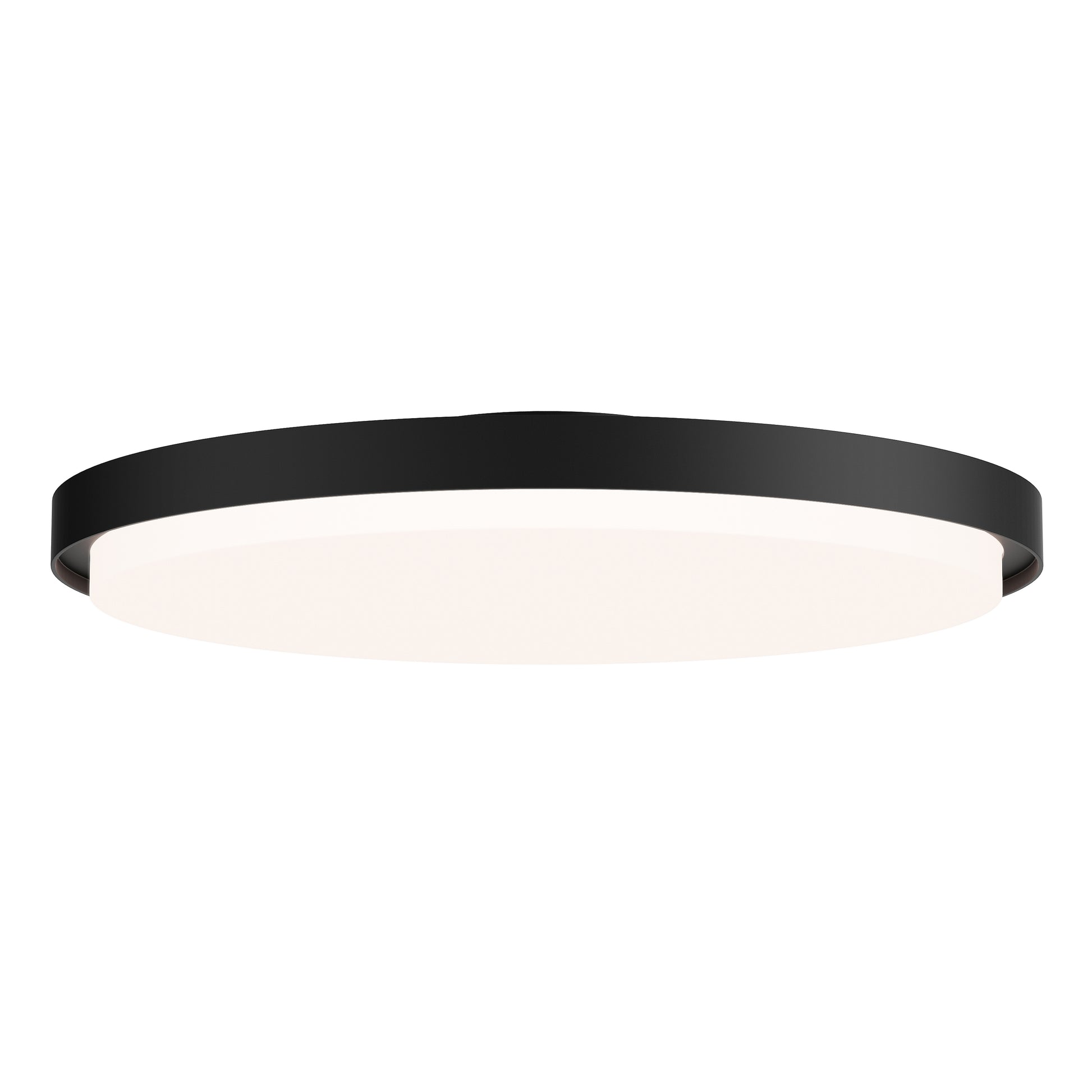 Float 16" LED Flush Mount Black by Maxim Lighting