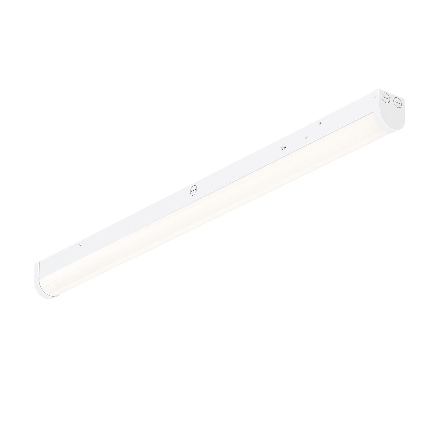 Workshop 48" Flush Mount w EM Battery 0-10V White by Maxim Lighting