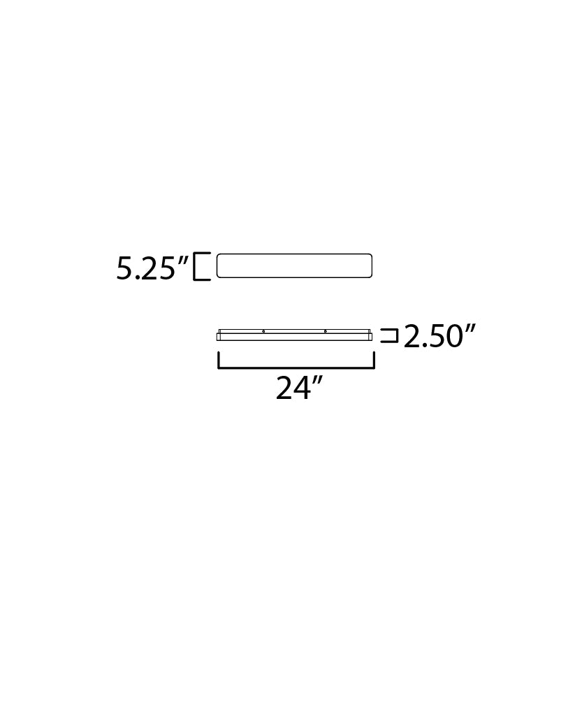 Cloud 24" Surface Mount White by Maxim Lighting