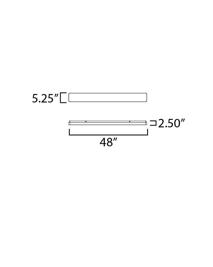 Cloud 48" Skinny Surface Mount White by Maxim Lighting