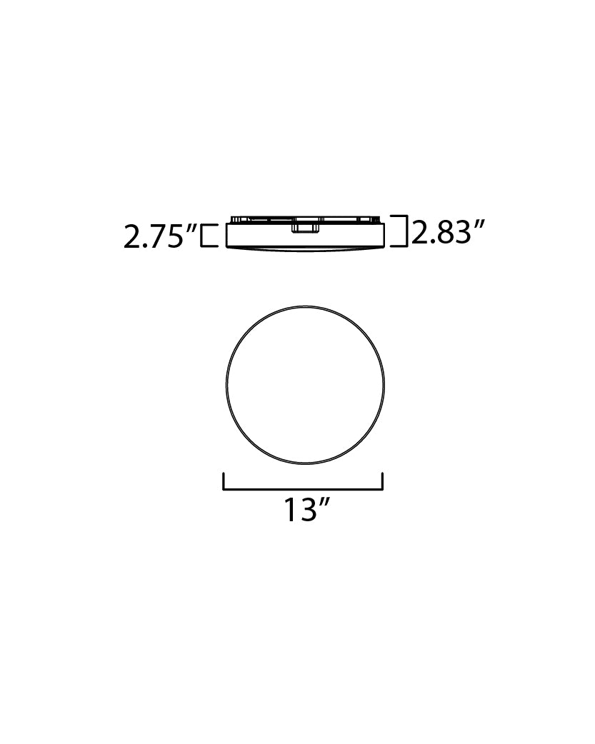 Mint 13" LED Flush Mount White by Maxim Lighting