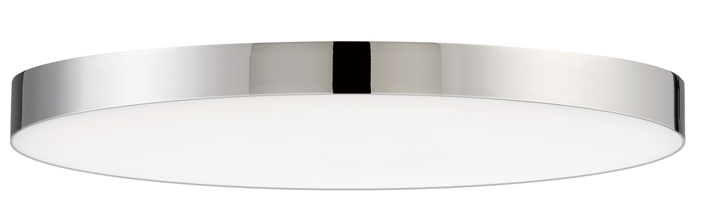 Trim 11" RD LED Flush Mount 3000K Polished Chrome by Maxim Lighting
