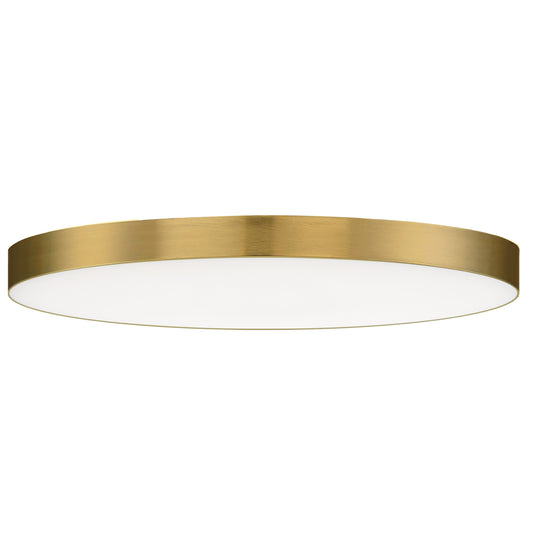Trim 11" RD LED Flush Mount 3000K Satin Brass by Maxim Lighting