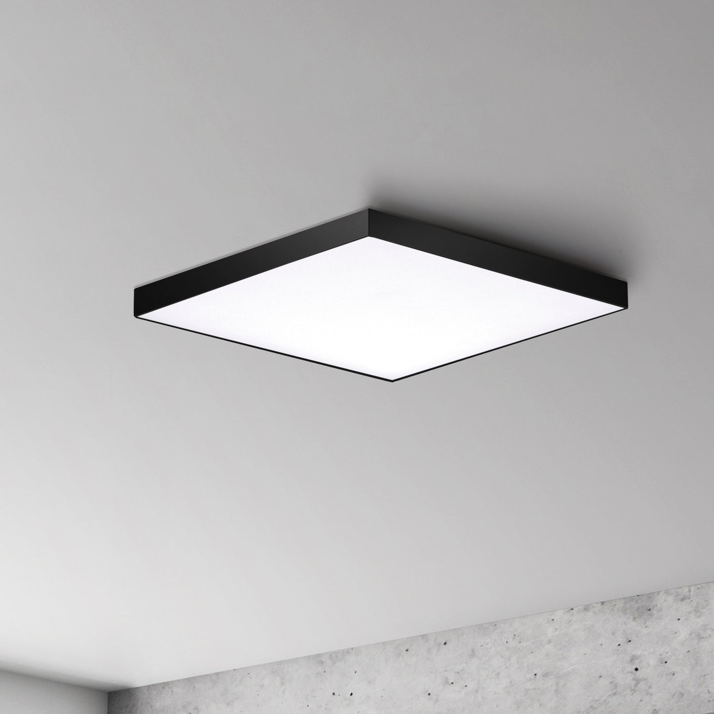 Trim 10.5" SQ LED Flush Mount 3000K Black by Maxim Lighting
