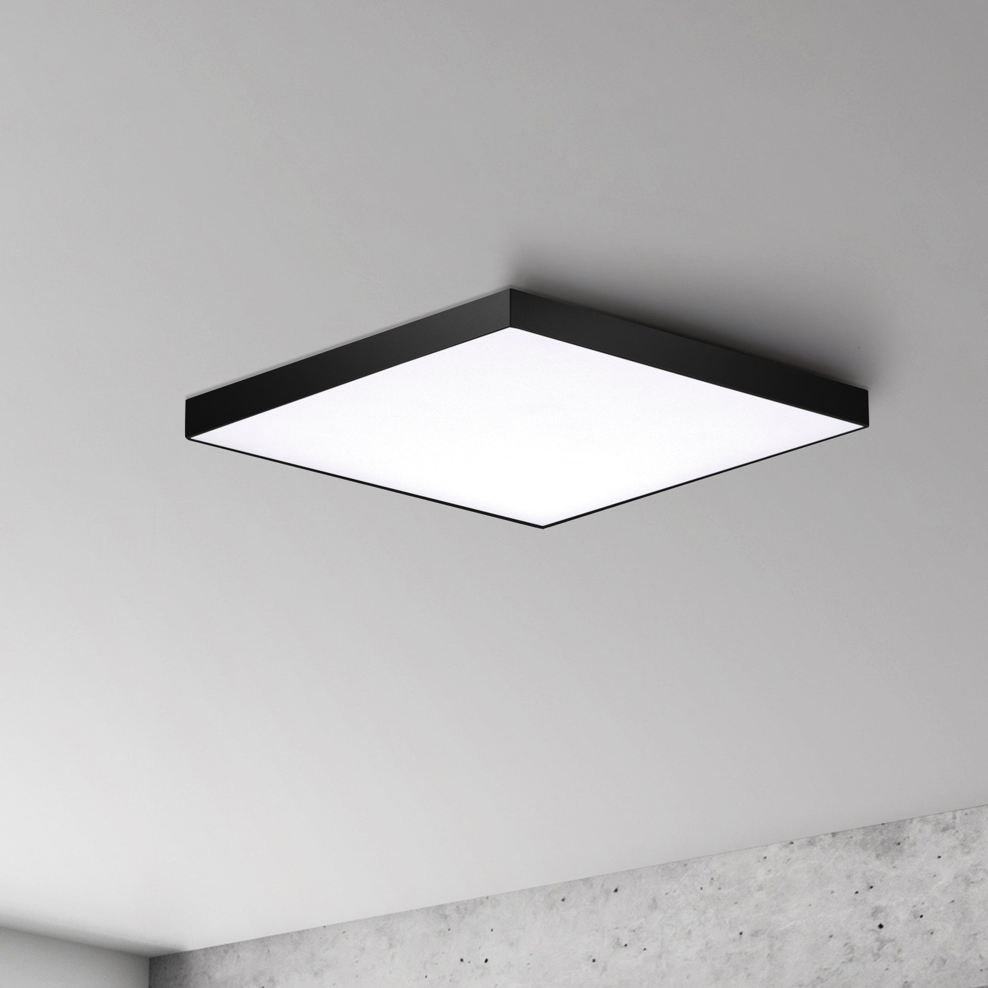 Trim 10.5" SQ LED Flush Mount 3000K Black by Maxim Lighting