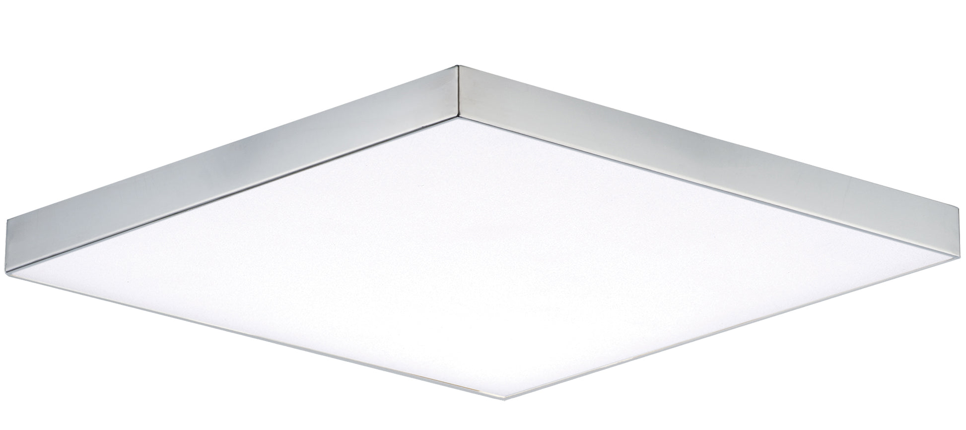 Trim 10.5" SQ LED Flush Mount 3000K Polished Chrome by Maxim Lighting