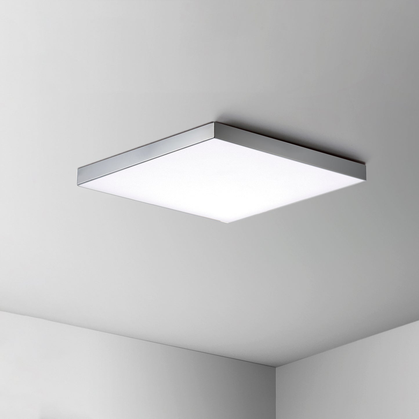 Trim 10.5" SQ LED Flush Mount 3000K Polished Chrome by Maxim Lighting