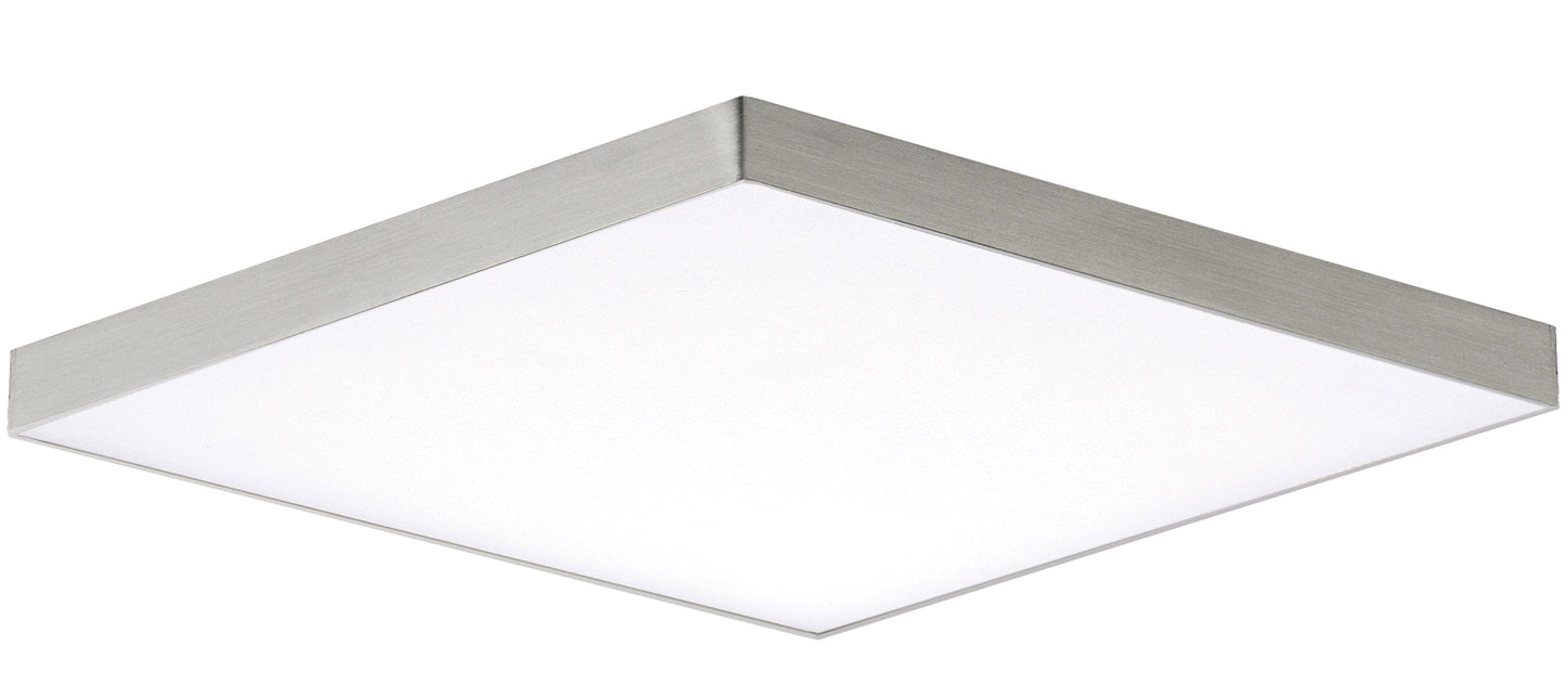 Trim 10.5" SQ LED Flush Mount 3000K Satin Nickel by Maxim Lighting
