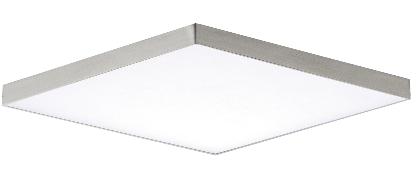 Trim 15.5" SQ LED Flush Mount 3000K Satin Nickel by Maxim Lighting