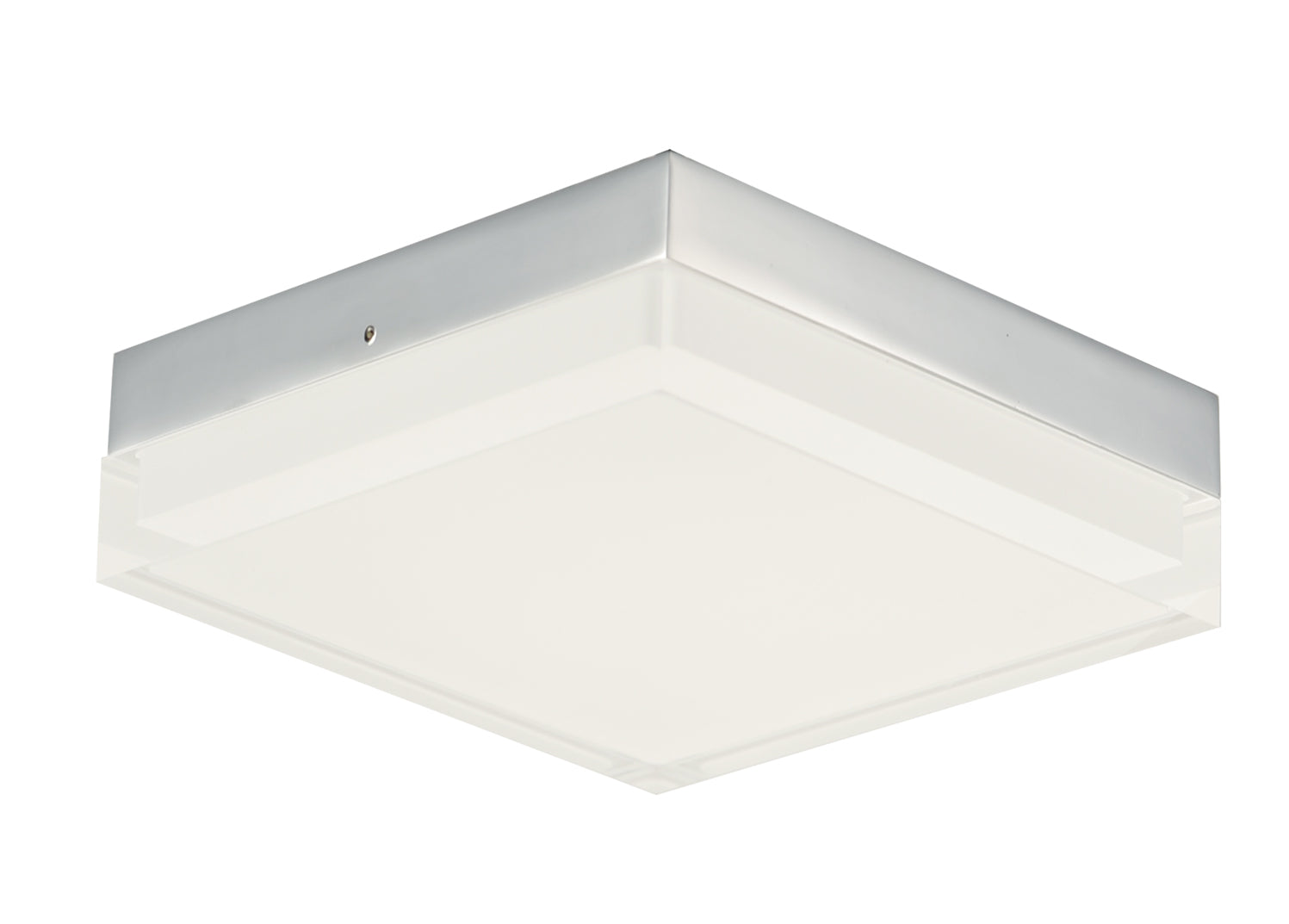 Illuminaire II 6.5"SQ LED Flush Mount 3000K Polished Chrome by Maxim Lighting