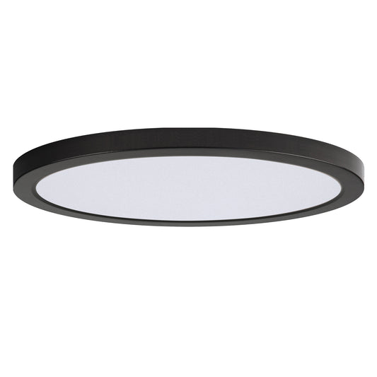 Chip 16" 32W RD LED Flush Mount Black by Maxim Lighting