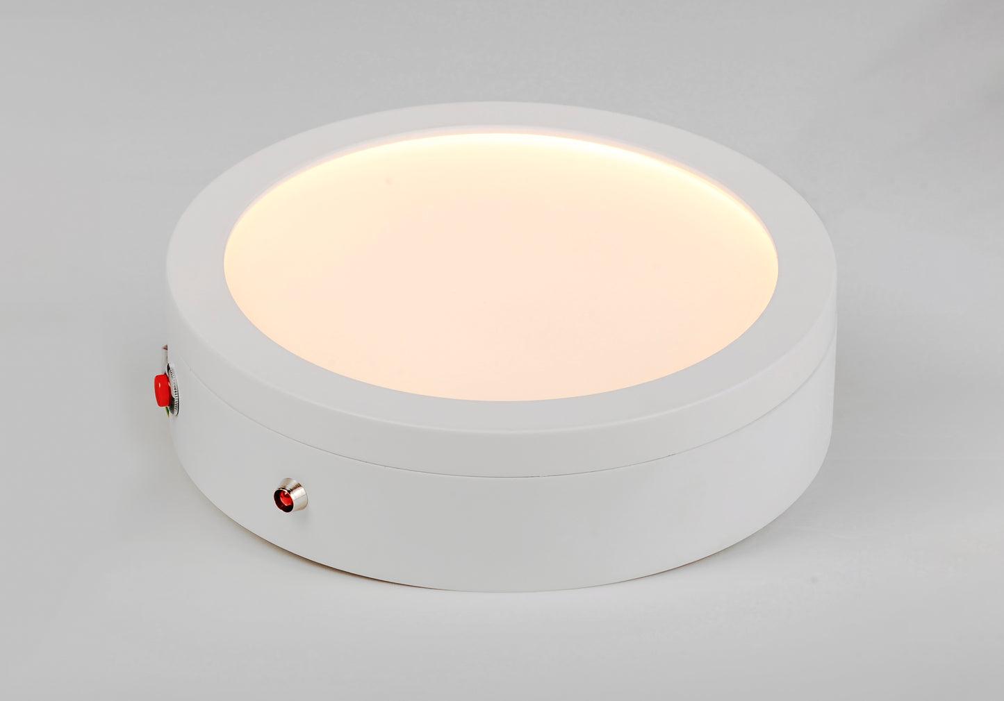 Wafer 7" RD LED Surface Mt 3000K with Emergency Bk Up White by Maxim Lighting