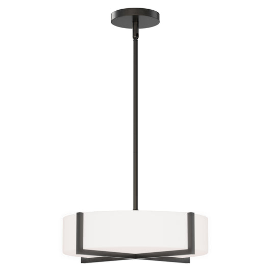 Dexter 15" LED Flush Mount/ Pendant Convertibie Black by Maxim Lighting