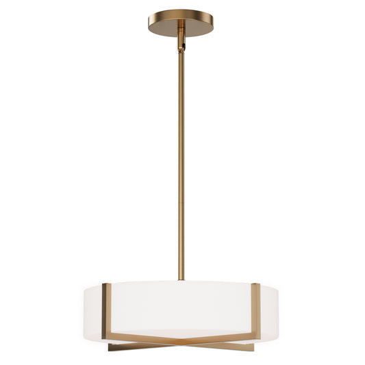 Dexter 15" LED Flush Mount/ Pendant Convertible Natural Aged Brass by Maxim Lighting