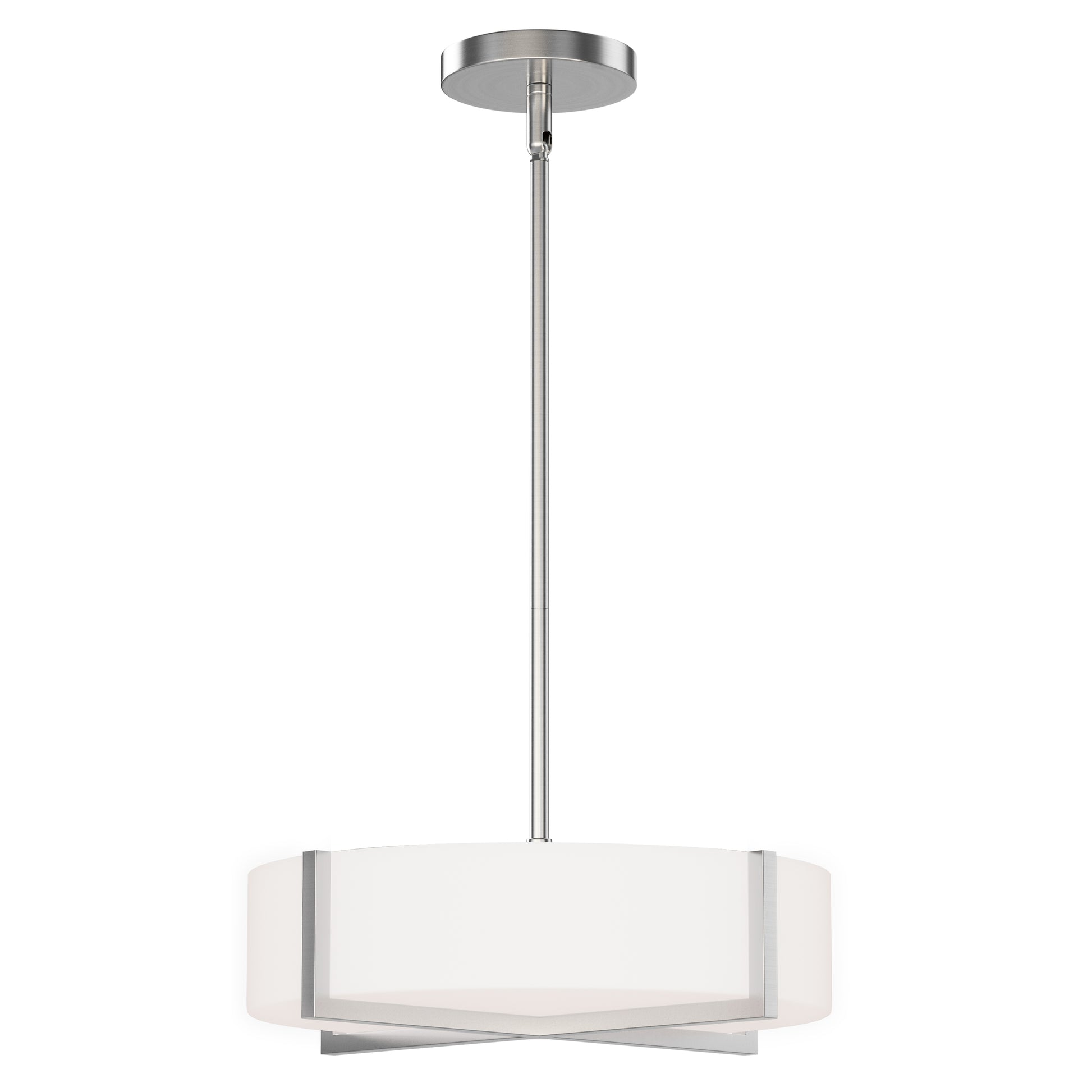 Dexter 15" LED Flush Mount/ Pendant Convertibie Satin Nickel by Maxim Lighting