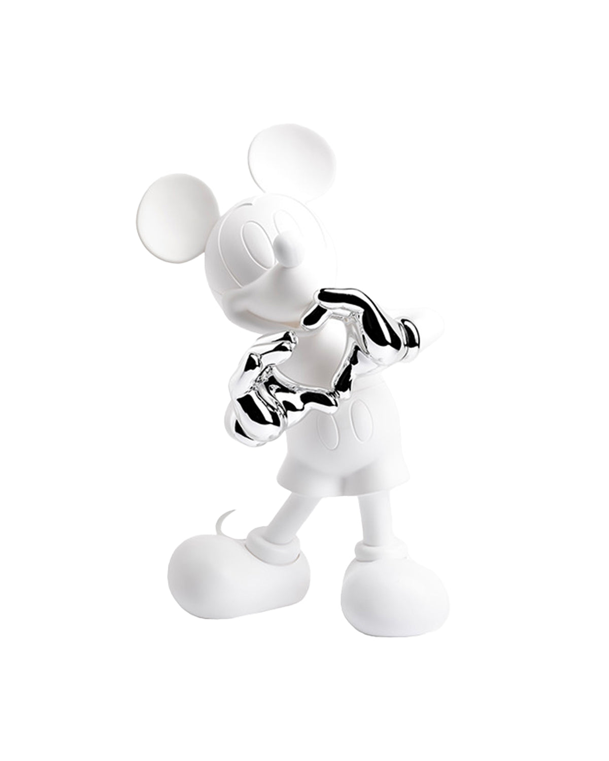 Leblon Delienne Mickey With Love by Kelly Hoppen sculpture in White & Silver, 12 inch – view 2