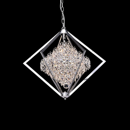 Cluster Chandelier 10-Light in Chrome 5803CH by StarFire Crystal