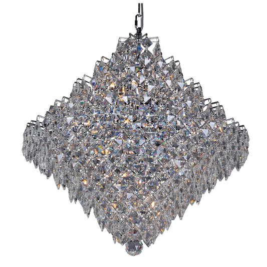 Cluster Chandelier 10-Light in Chrome 5820CH by StarFire Crystal