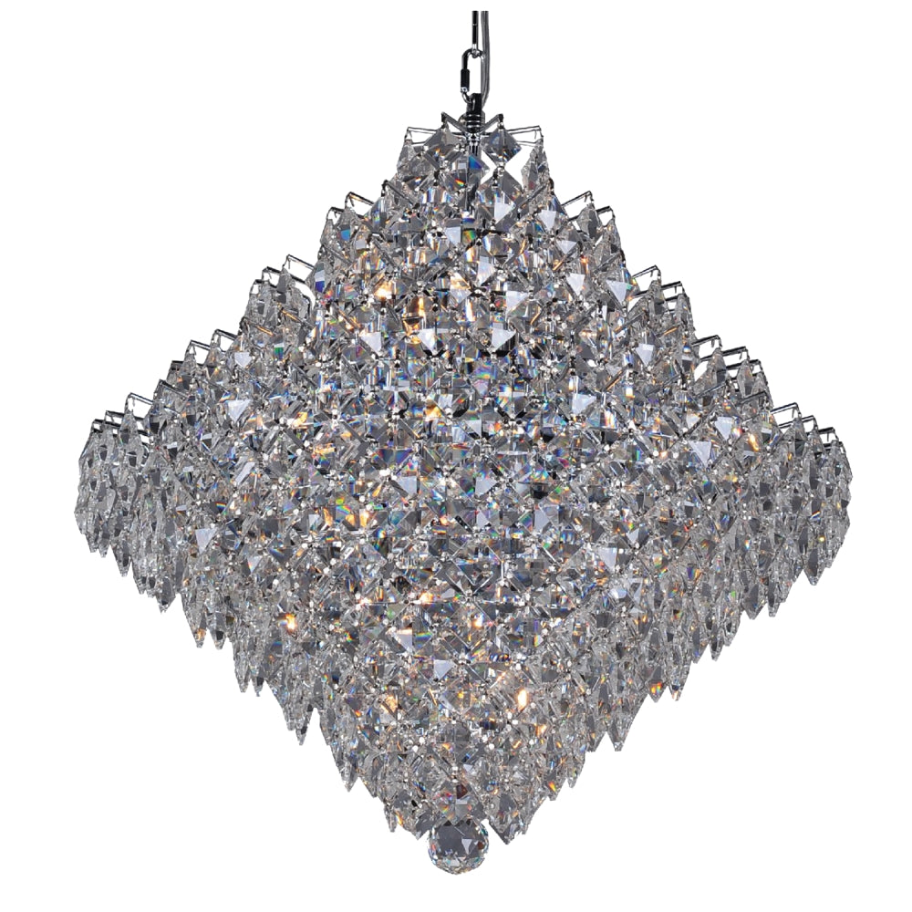 Cluster Chandelier 18-Light in Chrome 5826CH by StarFire Crystal