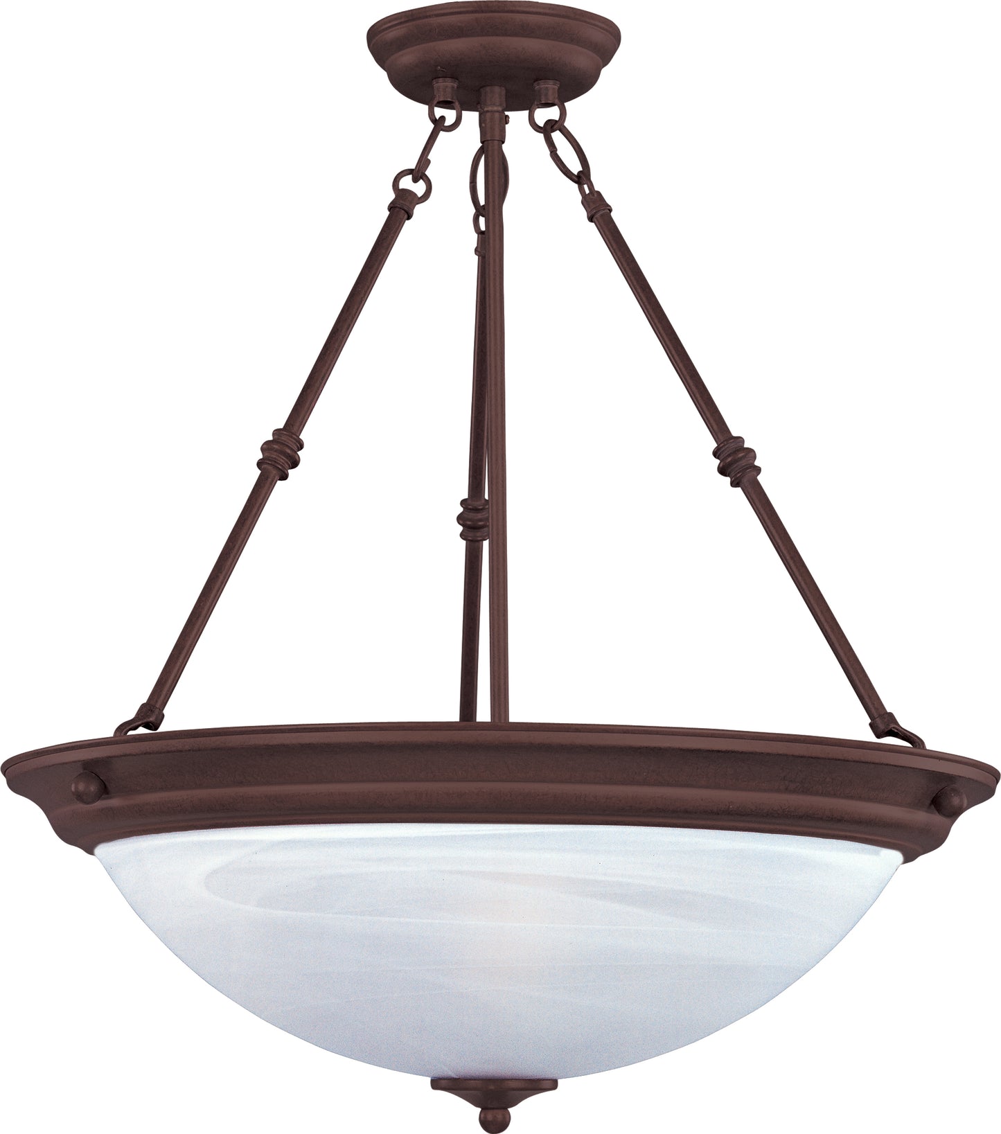 Essentials 3-Light Invert Bowl Pendant Oil Rubbed Bronze by Maxim Lighting