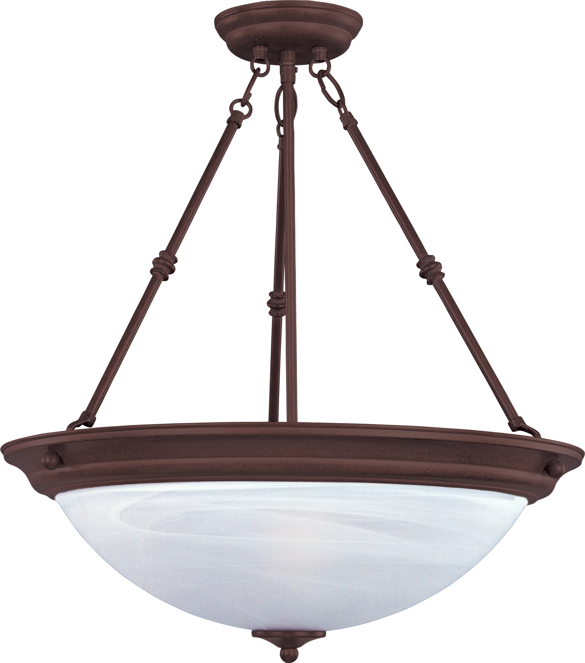 Essentials 3-Light Invert Bowl Pendant Oil Rubbed Bronze by Maxim Lighting
