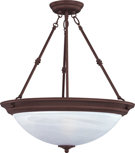 Essentials 3-Light Invert Bowl Pendant Oil Rubbed Bronze by Maxim Lighting