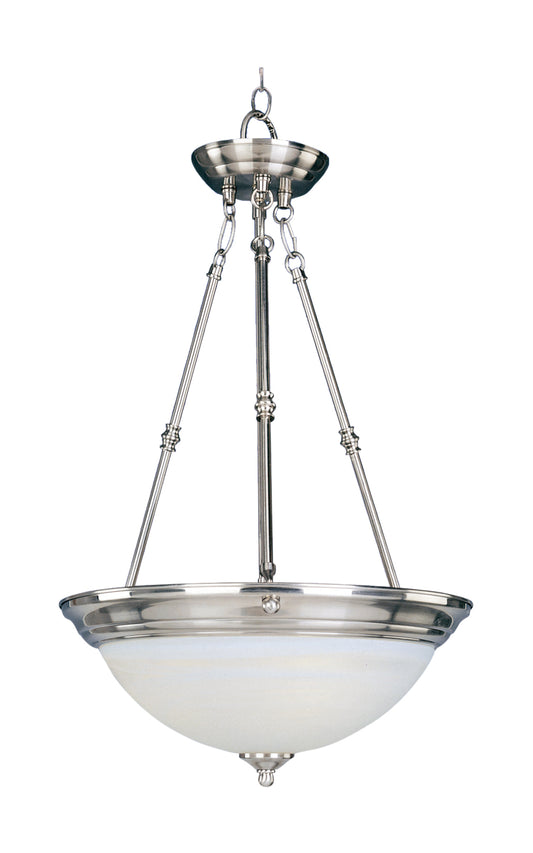 Essentials 3-Light Invert Bowl Pendant Satin Nickel by Maxim Lighting