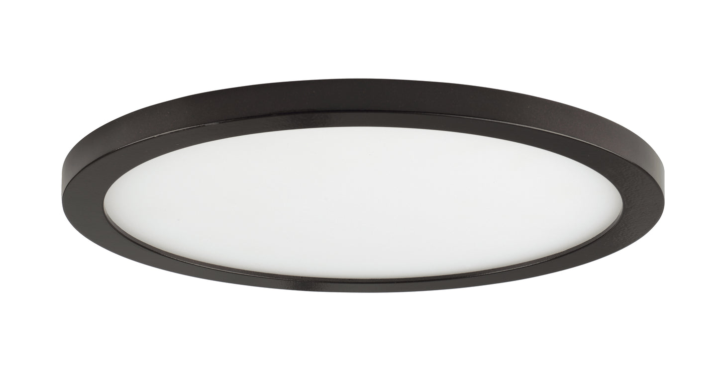Wafer 15" RD LED Surface Mount 3000K Bronze by Maxim Lighting