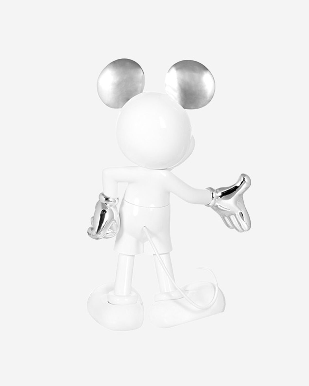 Leblon Delienne Mickey Welcome sculpture in White & Silver, 12 inch – view 3