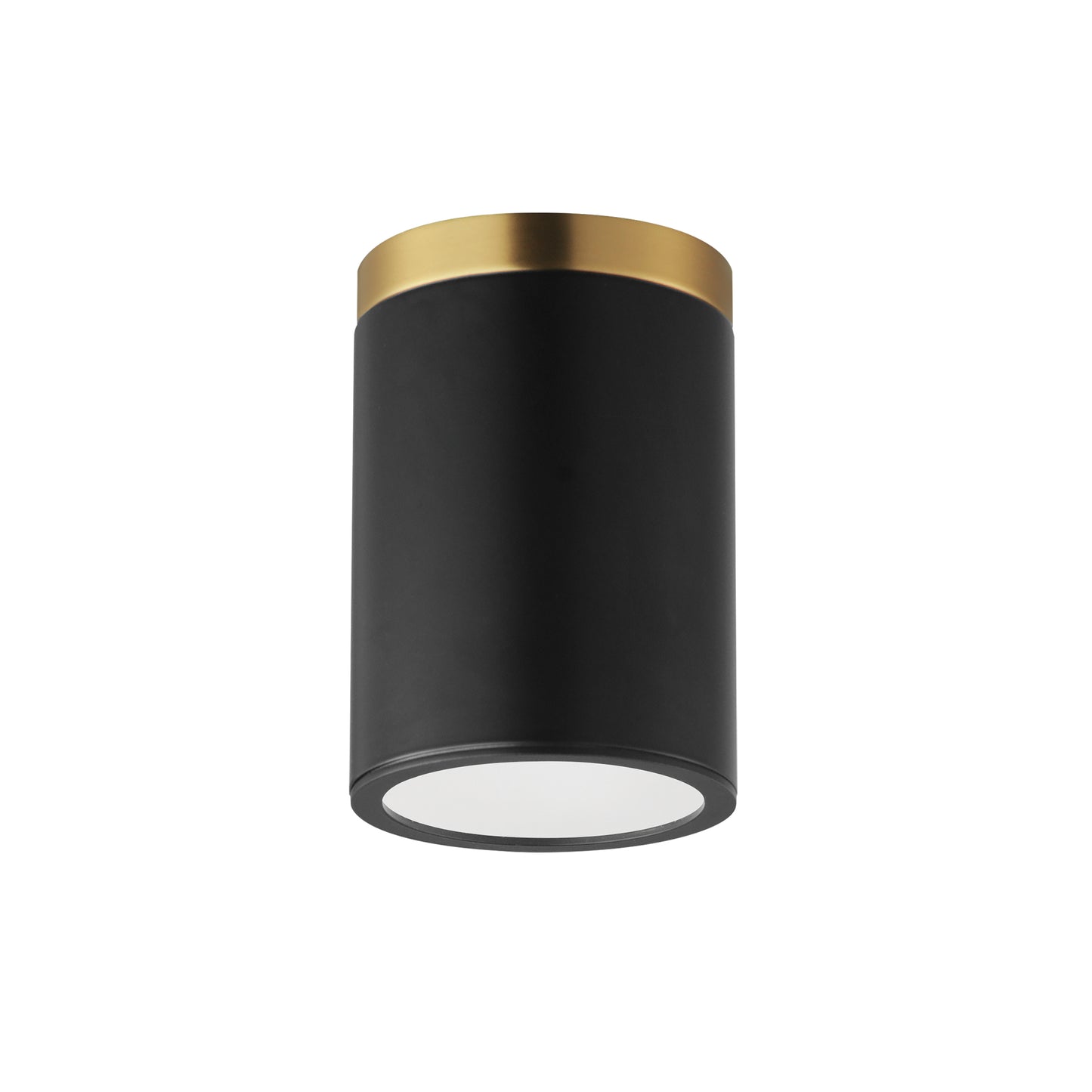 Dapper Flush Mount Black/Antique Brass by Maxim Lighting