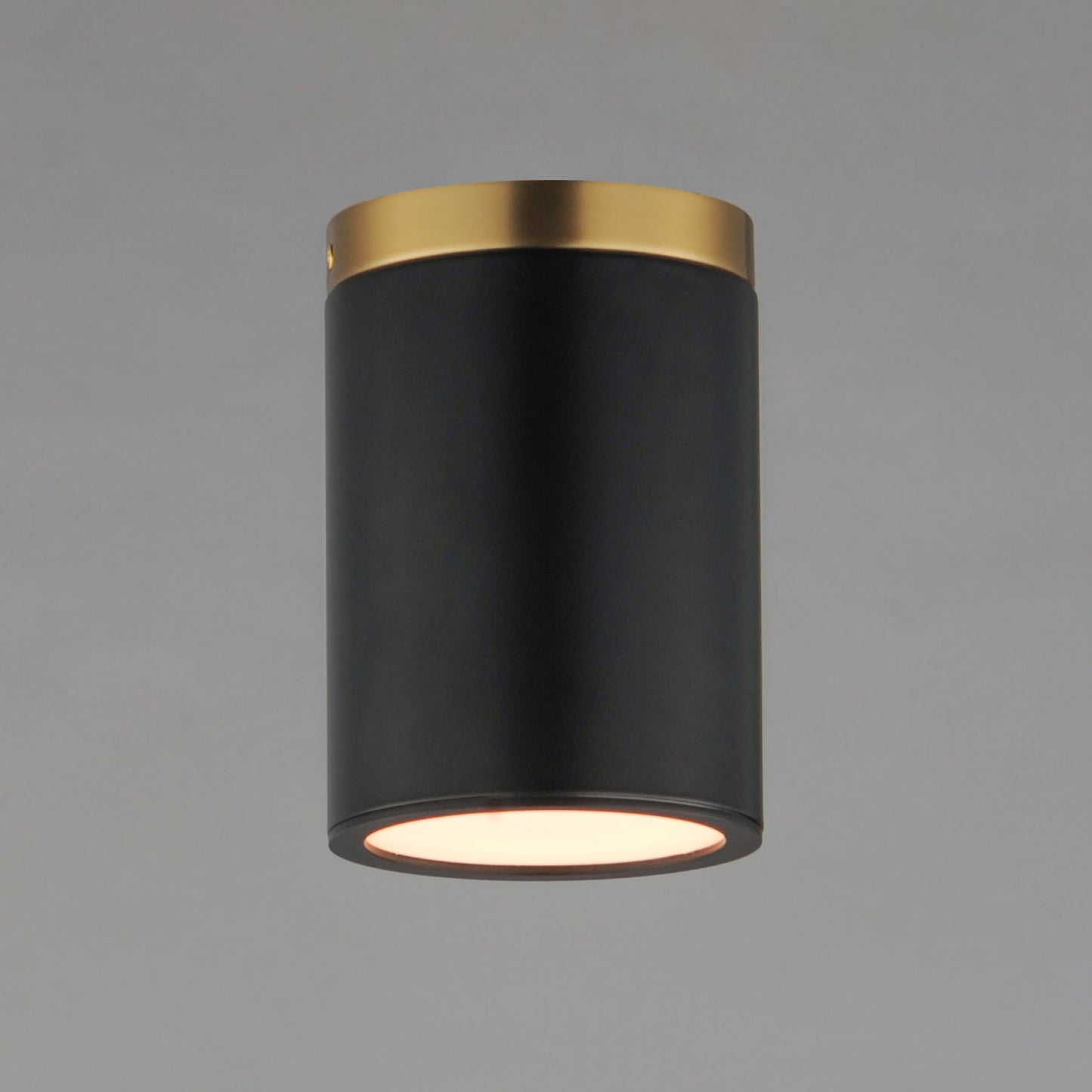 Dapper Flush Mount Black/Antique Brass by Maxim Lighting
