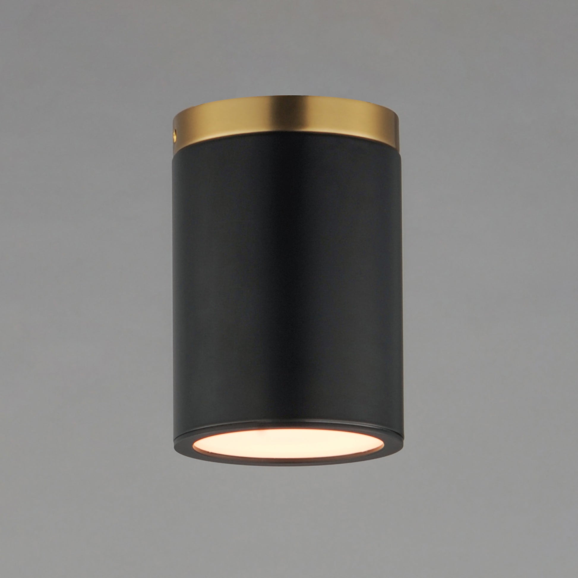 Dapper Flush Mount Black/Antique Brass by Maxim Lighting