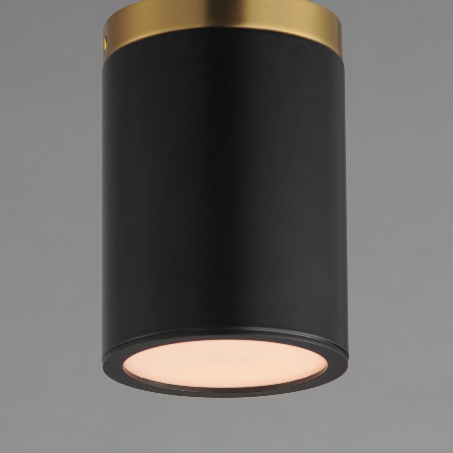 Dapper Flush Mount Black/Antique Brass by Maxim Lighting