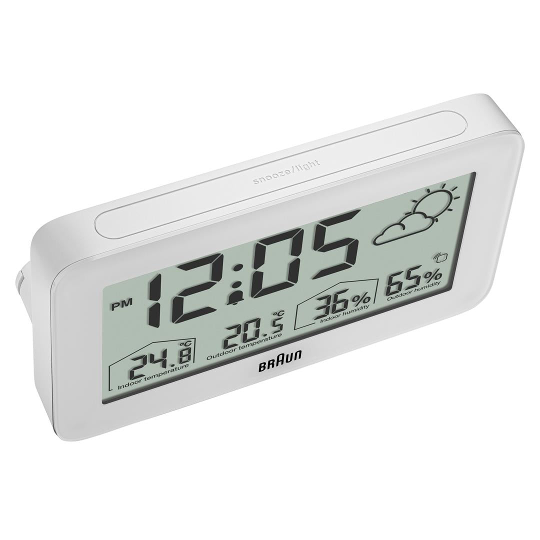 Braun BC13 Digital Weather Station & Alarm Clock, White (photo 11 of 12)