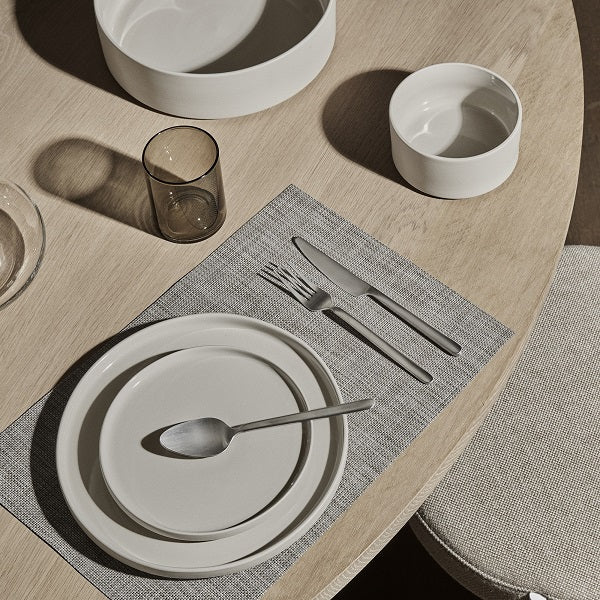 blomus Pilar Stoneware Bowls Snack Bowl 3.3" x 2", Mirage Grey with Green Undertones Set of 4