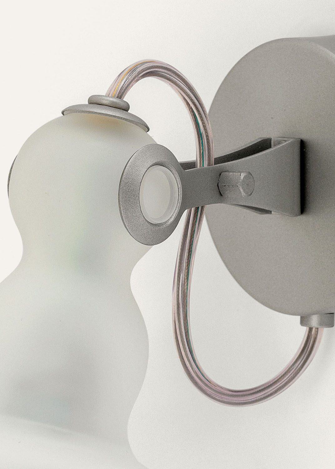 Produzione Privata Acquaparete in sanded glass – wall light by Michele De Lucchi, photo 9
