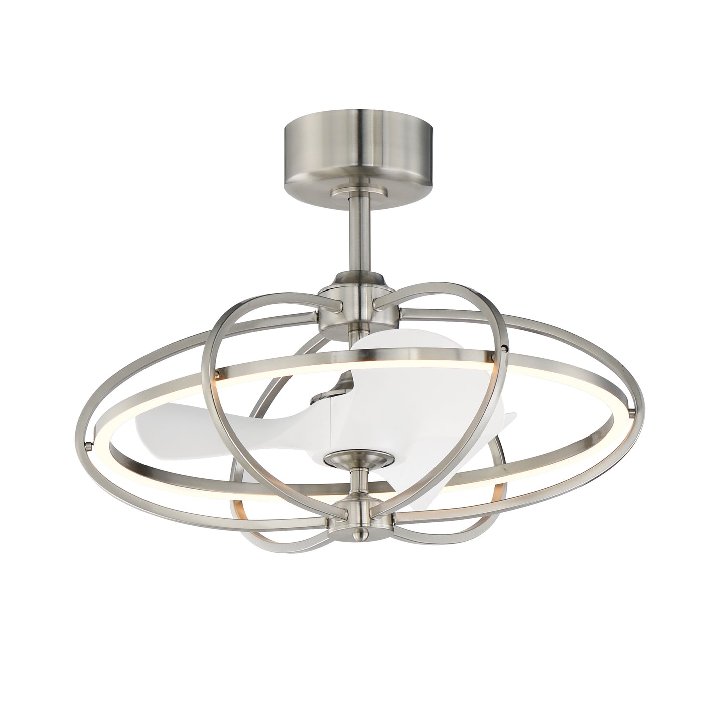 Corona WiFi-enabled LED Fandelight Satin Nickel by Maxim Lighting
