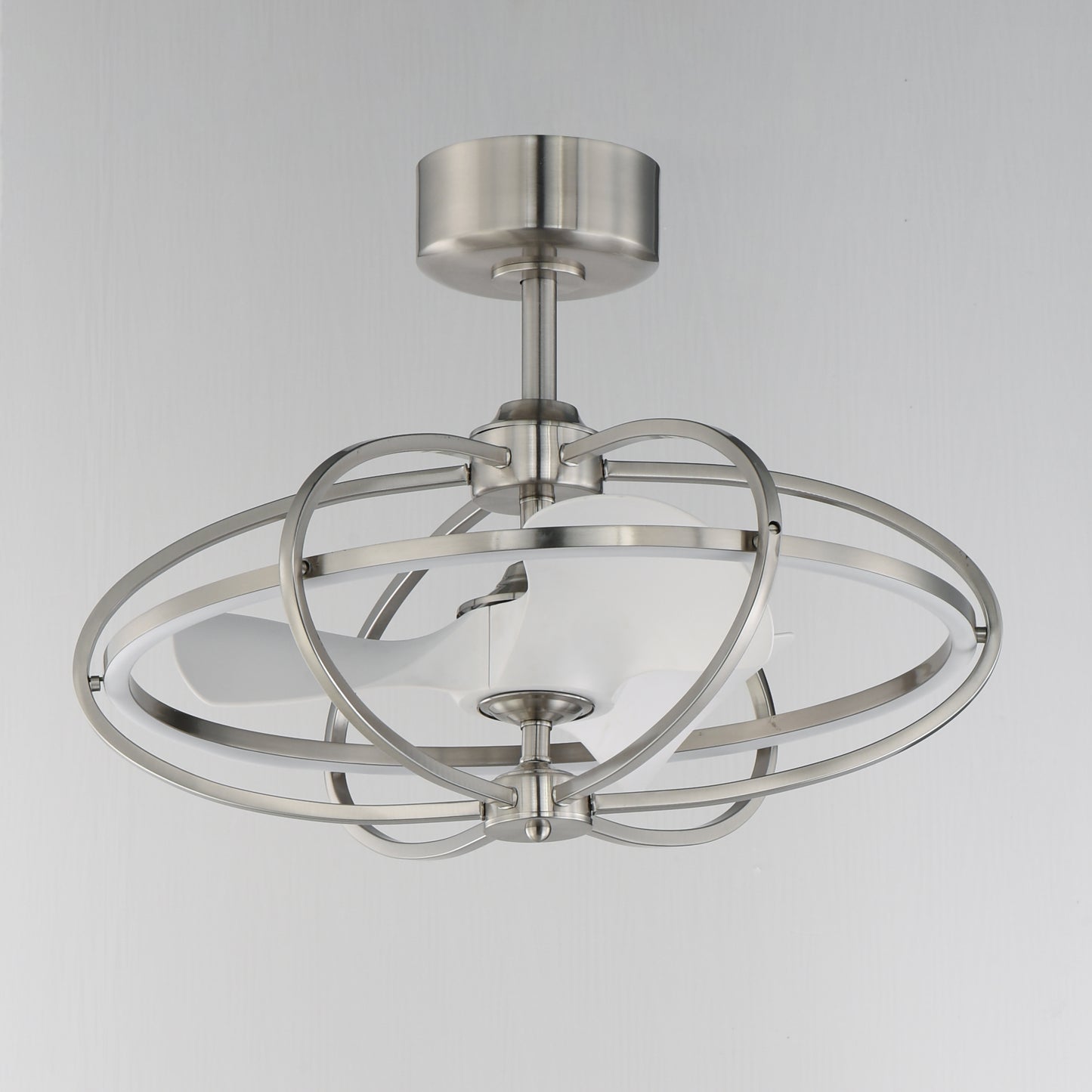 Corona WiFi-enabled LED Fandelight Satin Nickel by Maxim Lighting