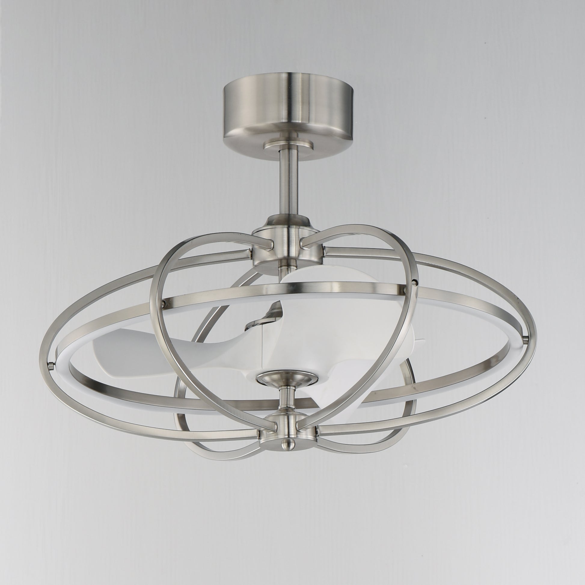 Corona WiFi-enabled LED Fandelight Satin Nickel by Maxim Lighting