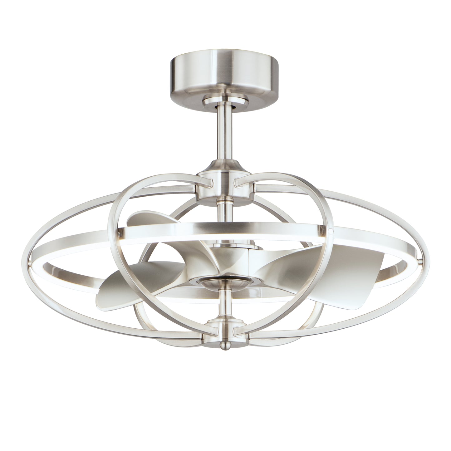 Corona WiFi-enabled LED Fandelight Satin Nickel by Maxim Lighting