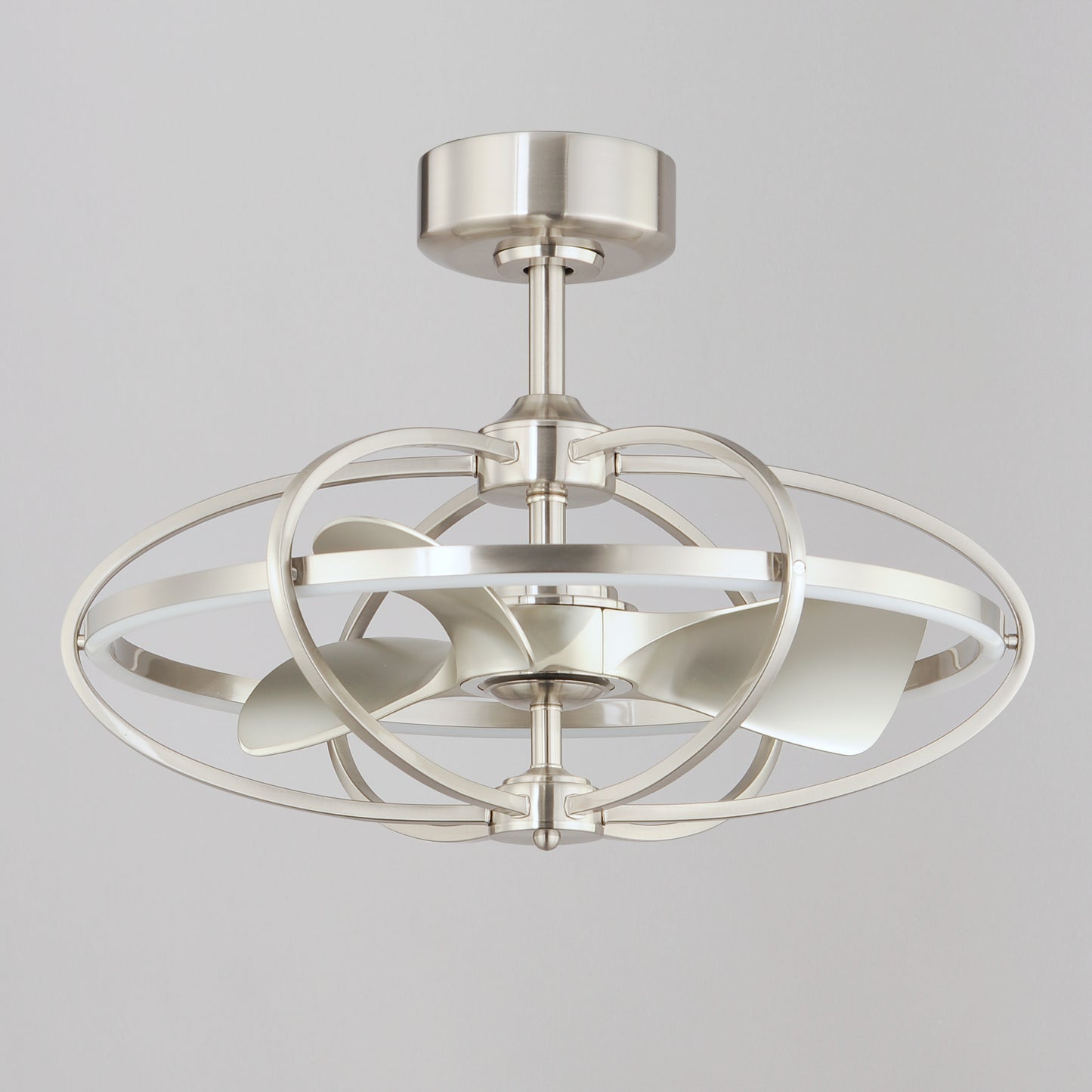 Corona WiFi-enabled LED Fandelight Satin Nickel by Maxim Lighting