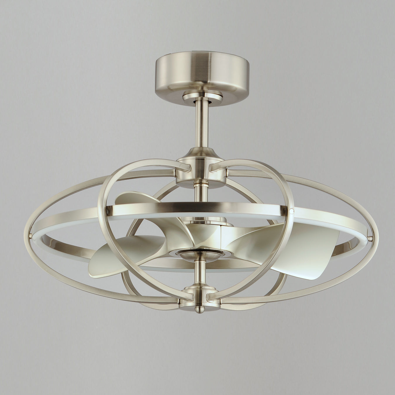Corona WiFi-enabled LED Fandelight Satin Nickel by Maxim Lighting
