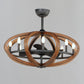 Bodega Bay 8-Light WiFi-enabled LED Fandelight Antique Pecan/Anthracite by Maxim Lighting