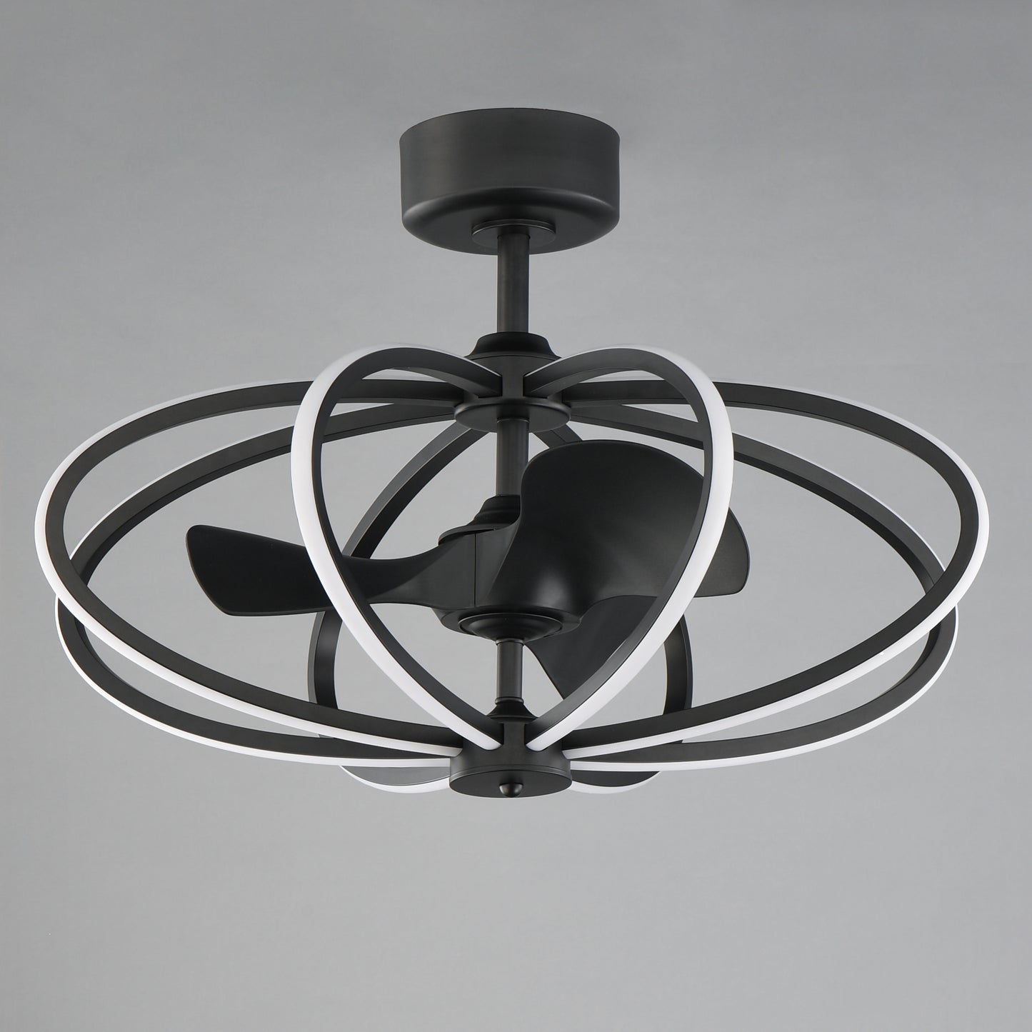 Solstice 8-Light WiFi-enabled LED Fandelight Black by Maxim Lighting